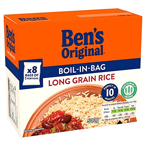 Bens Original Boil-in-Bag Long Grain Rice 500g