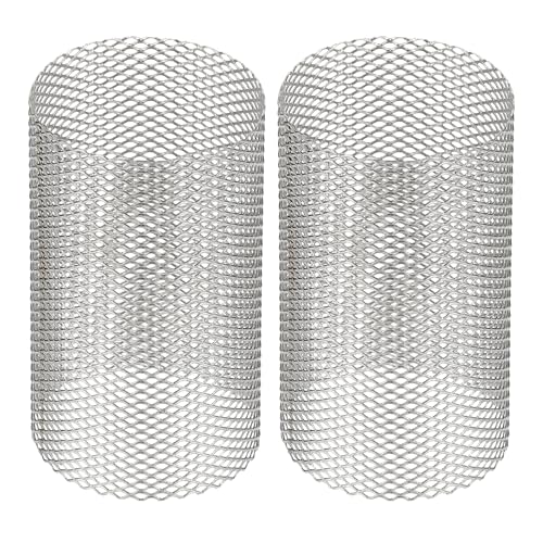 Image of PATIKIL 2 Pcs 35mm OD Strainer Mesh, 58mm H Screen Y Shaped Strainer Filter Valve Mesh Screen 304 Stainless Steel Strainer Mesh for Debris Pump Water Oil Separation