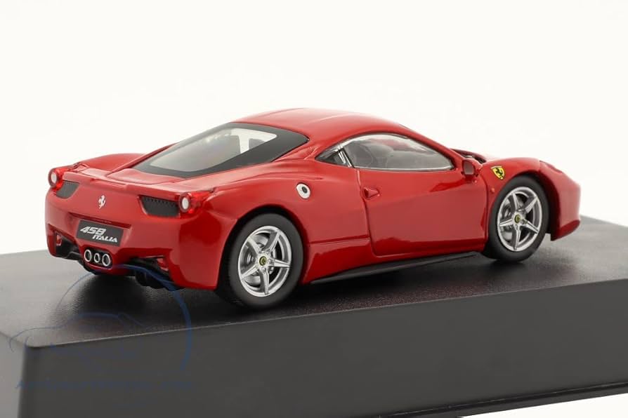 Ferrari 458 Italia ミニカー 赤 ストライプ Ferrari 458 Italia ミニカー 赤 ストライプ