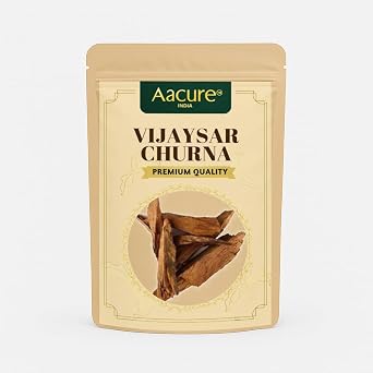 Aacure Vijaysar Powder | 100gms | 3.5oz | Natural Pterocarpus Marsupium Chaal Powder | Traditional & Herbal Use