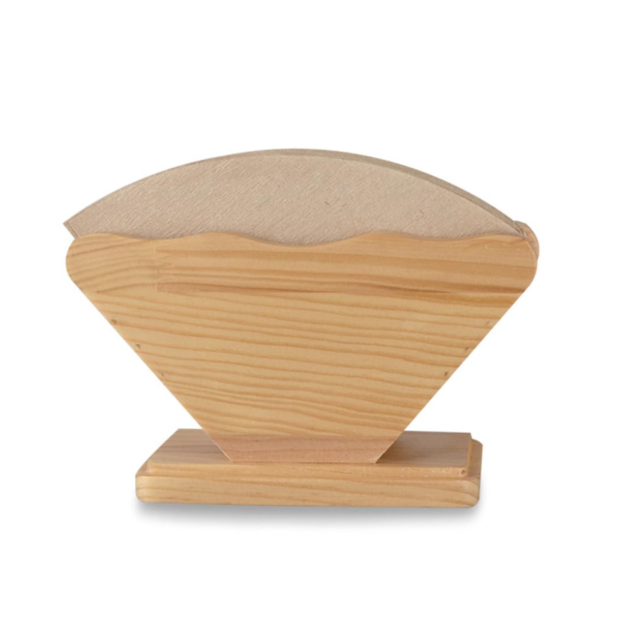 Alipis 2 Pz portafiltro per contenitore di stoccaggio del filtro di salviette di carta porta carta da filtro di di bambù Di legno