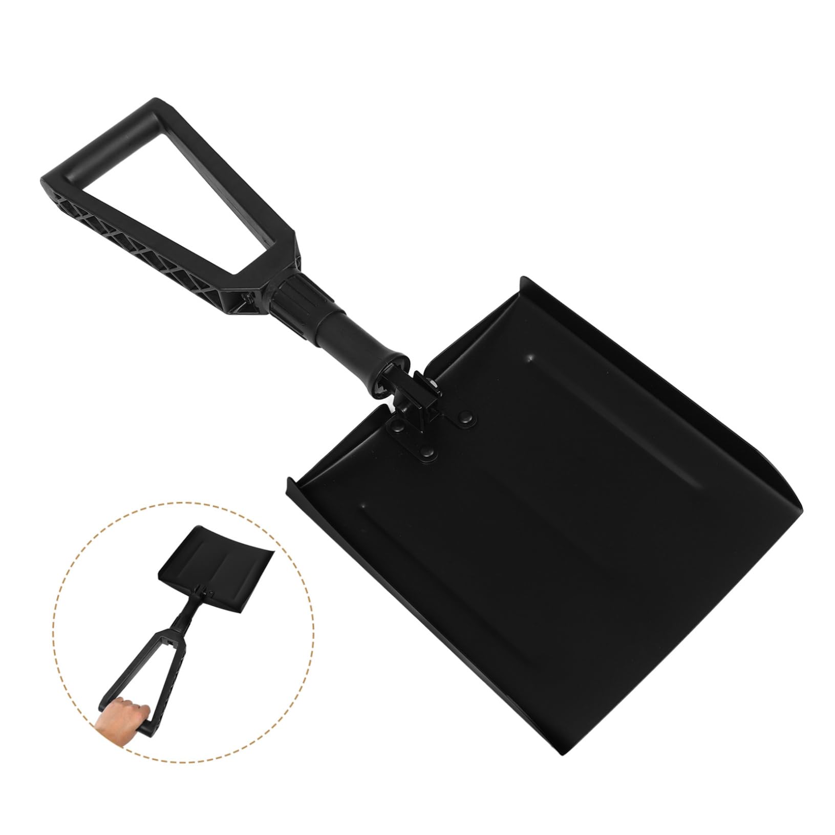 Mobestech Pala Neve Ferro Strumento Portatile Per Rimozione Neve Per Emergenze e Campeggio Include Sacchetto Per Conservazione e Protezione