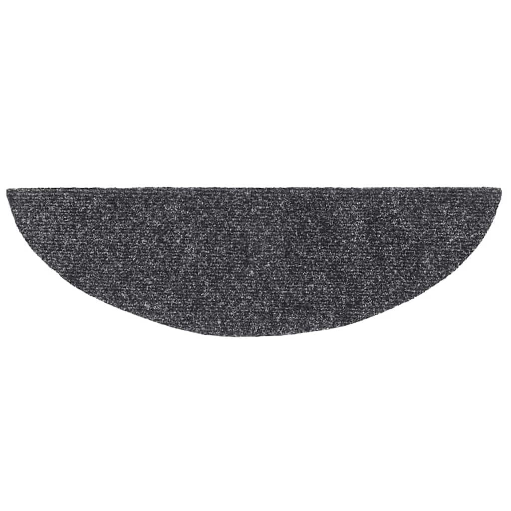 Tidyard Tapis d'escalier Auto-adhésifs 30 pcs Gris foncé 56x17x3 cm, Tapis Escalier Tapis de Sécurité pour Sol Protection, Aînés et Animaux