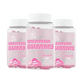 Kit 3x My Fit Creatina Gummy Chiclete — 180 gomas, 3 g por dose