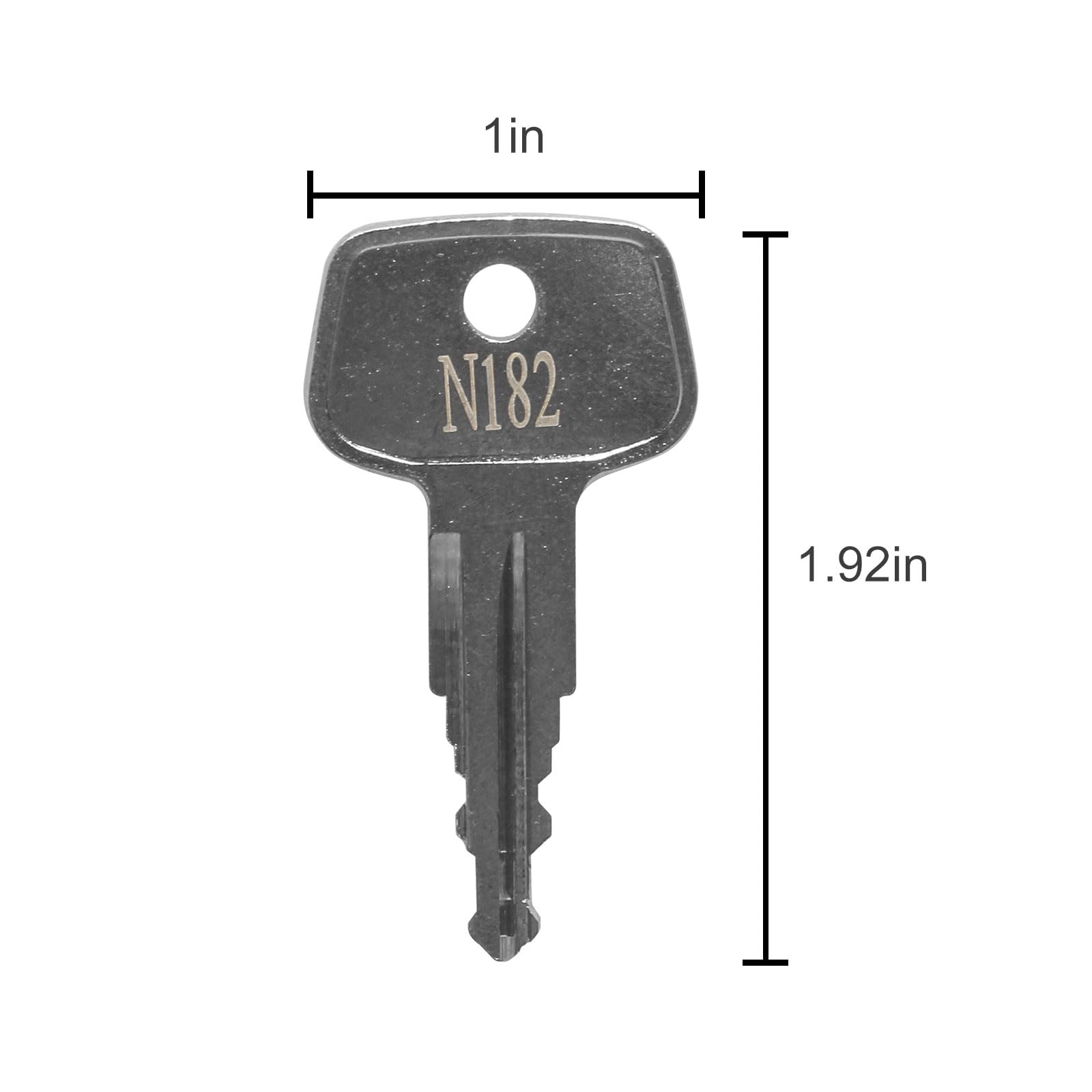 seork Car Rack Replacement Key N182 (2 Pcs) Fits for Thule Compatible Roof Racks, Cargo Box, Carriers, Crossbars Code N182