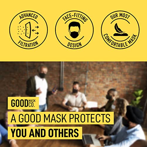 Good Mask Co. Good Comfort Adult FFP2 Face Masks, Disposable and Comfortable Face Masks (White, 25pcs) - Image 3