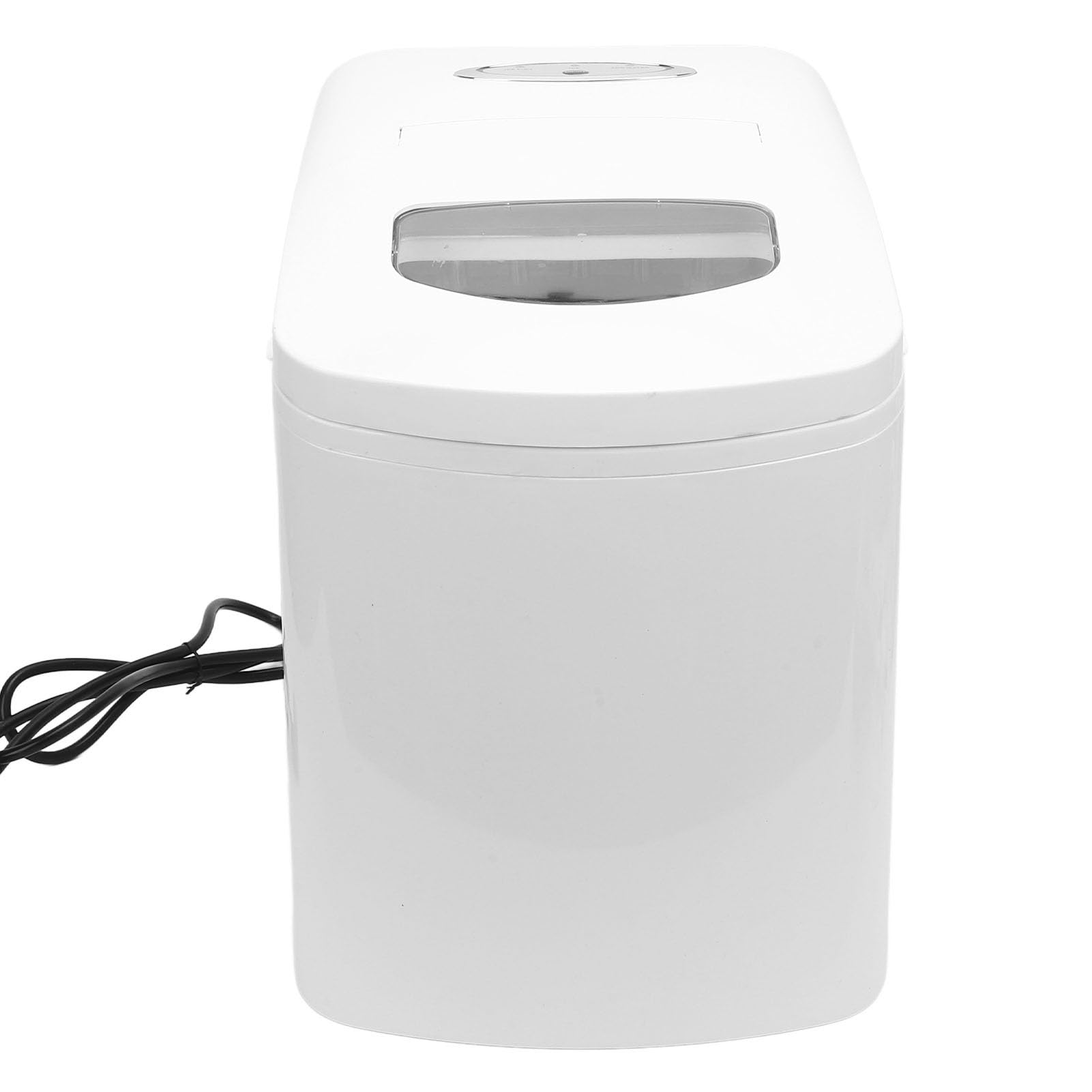 Annadue Pequeño Fabricante de Hielo, Máquina de Hielo de Encimera Portátil, Máquina Redonda de Fabricantes de Hielo, Automático Completo, Ahorro de Espacio, para Hogar, Cocina, (Enchufe
