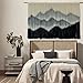 IOWER Macrame Wall Hanging Mountain Dip-Dyed Macrame Wall Decor Large Modern Fiber Art Boho Wall Decor 57