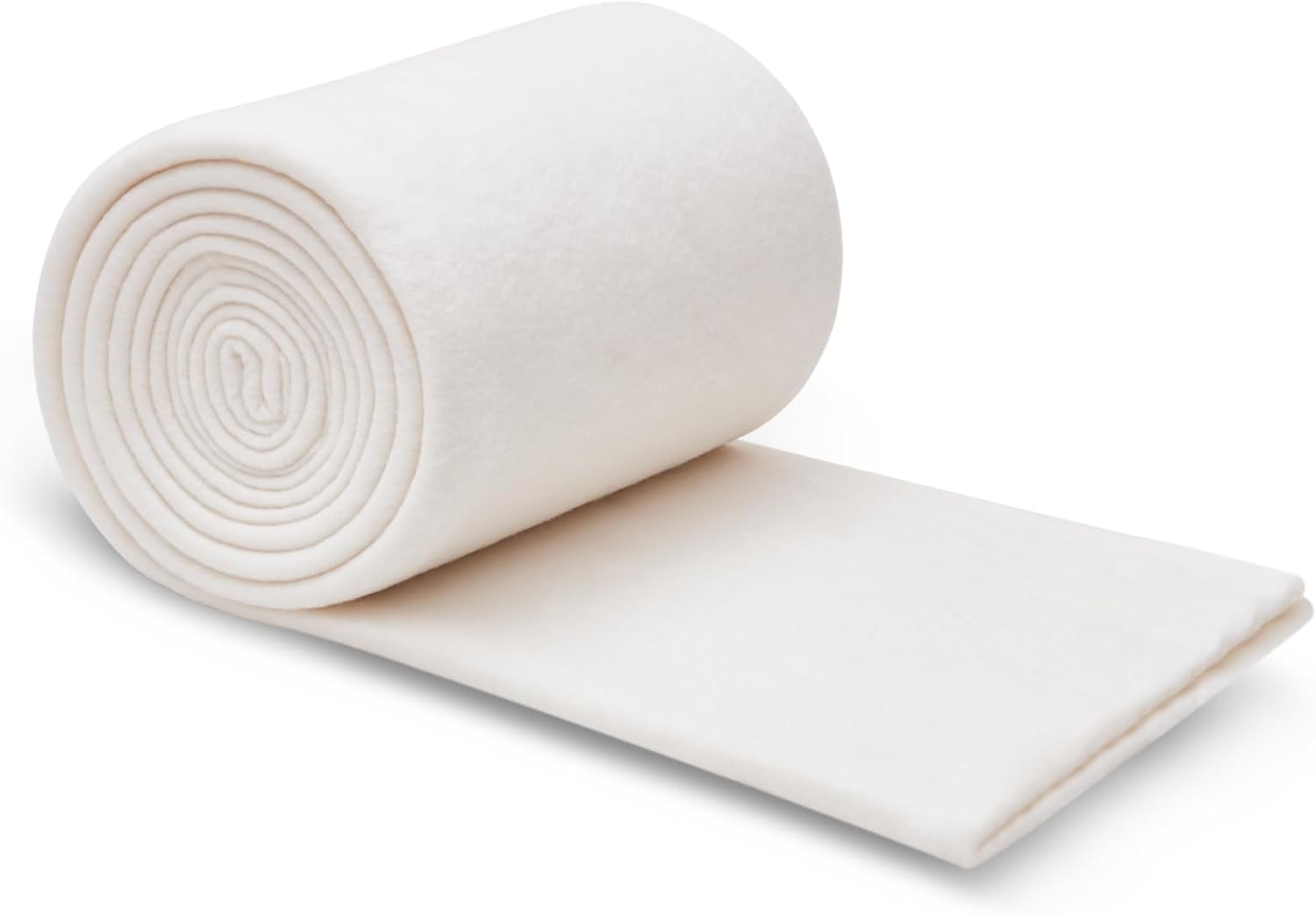 Soft Natural Cotton Quilt Batting, Lightweight All-Season Pure Cotton Batting for Quilts, Crafts and Wearable Arts (47 × 59)