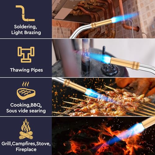 Jayicheng Propane Torch Head, High Intensity Trigger Start Mapp Gas Torch Head thumb #5