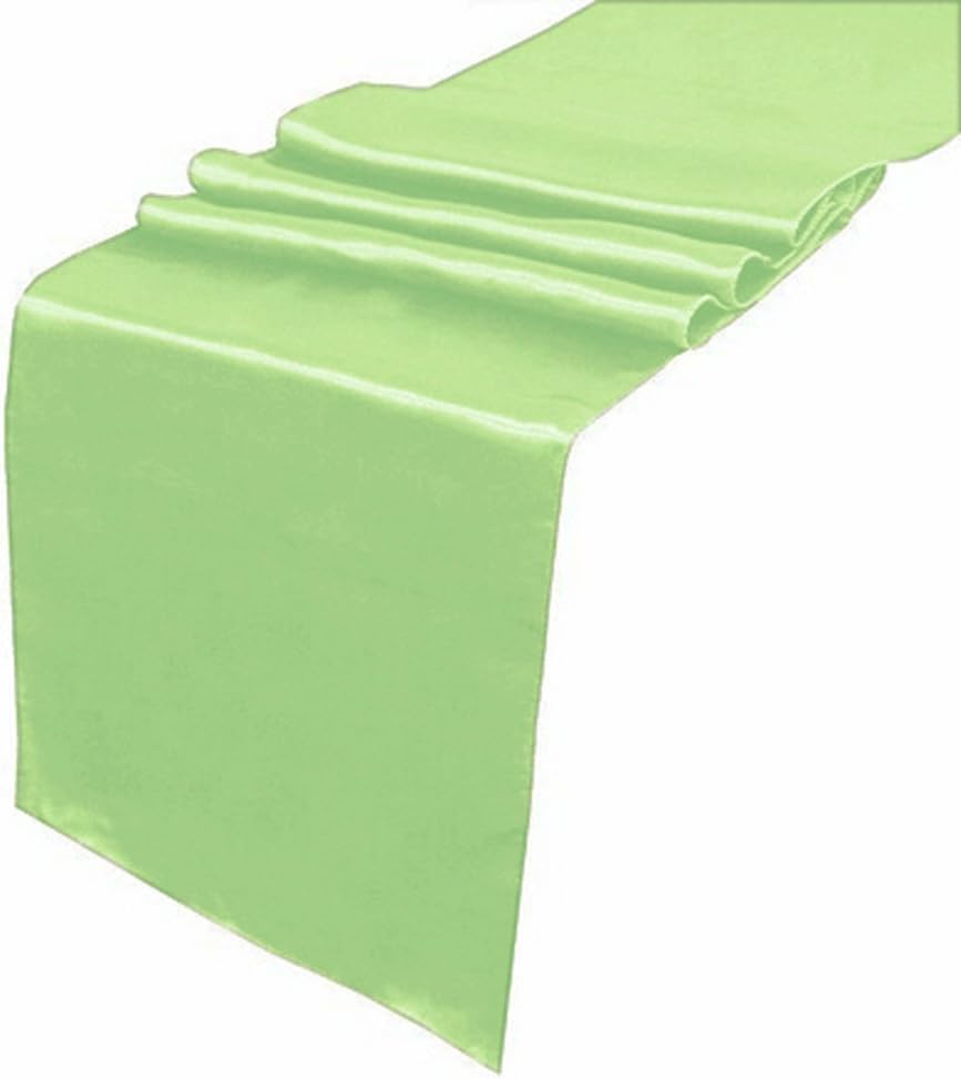ArtOFabric Light Green Satin Table Runner 12"x 108" (Inch)