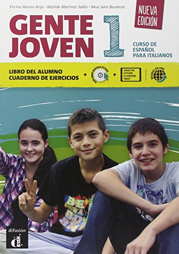  Gente joven. Nueva edicion. Per le Scuole superiori. Con DVD-ROM. Con e-book. Con espansione online (Vol. 1): Gente Joven Nueva edición 1 Ed.italiana Libro del alumno + cuaderno de ejercicios + DVD