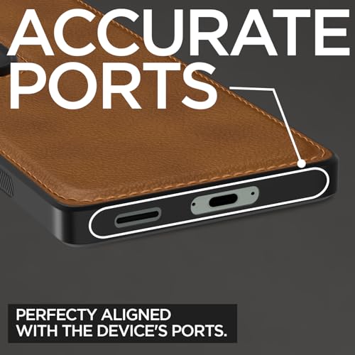 Image of Pikkme Back Cover| Flexible Pu Leather | Full Camera Protection | Raised Edges | Super Soft-Touch | Bumper Case for Vivo V40e / iQOO Z9s 5G (Brown)
