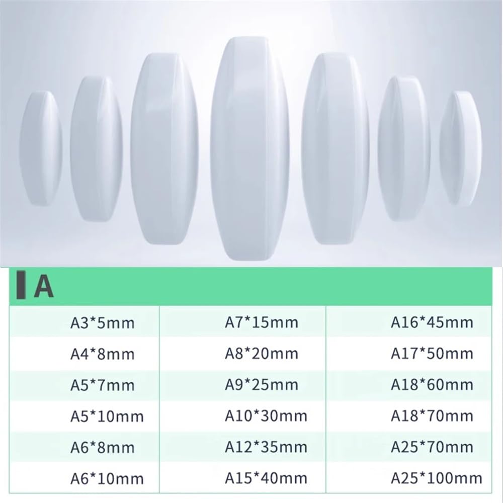 Barra di agitazione, Miscelatore con barra di agitazione magnetica in PTFE Barra rotante Stick Bianco Lab Dimensioni multiple(A18x70mm-2pcs)