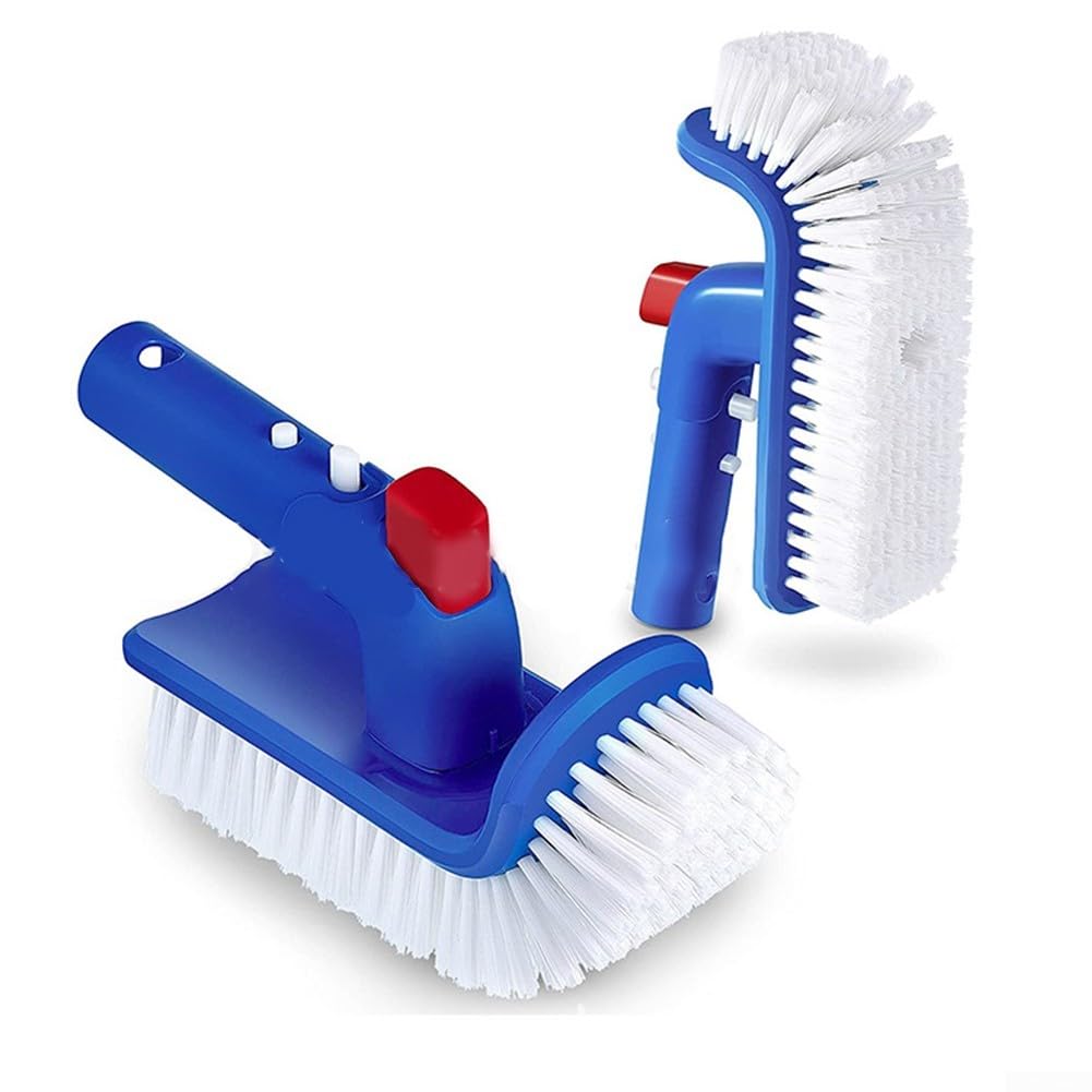 2 cepillos de limpieza de esquinas, escalones de piscina de plástico para piscinas enterradas sobre el suelo, spas, 7.87 x 3.94 x 2.36 pulgadas