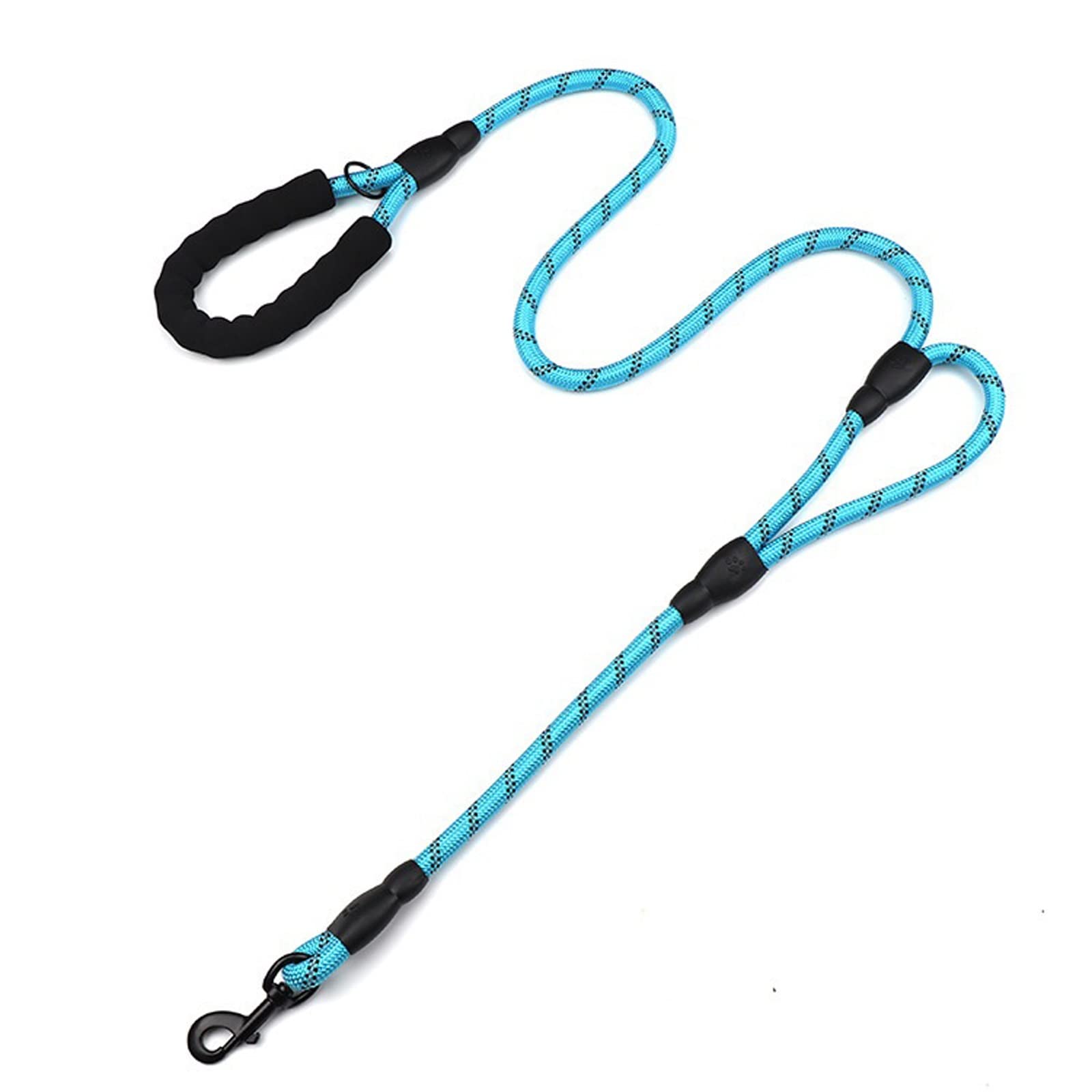 Dieffematic GS Pettorina per cani 150/180 CM nuova corda da passeggio per cani con doppia maniglia in nylon riflettente corda rotonda per cani corda di trazione guinzaglio per cani forniture per