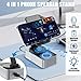 HCRTGAY Induction Speaker, Cell Phone Stand with Wireless Bluetooth Speaker, HD Surround Sound & Led Color Changing Light, Gifts for Men, Compatible with iPhone/Android (Gray-01)