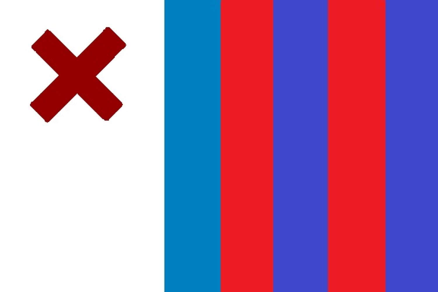 Drapeau SD Eibar large pour supporter de la Sociedad Deportiva