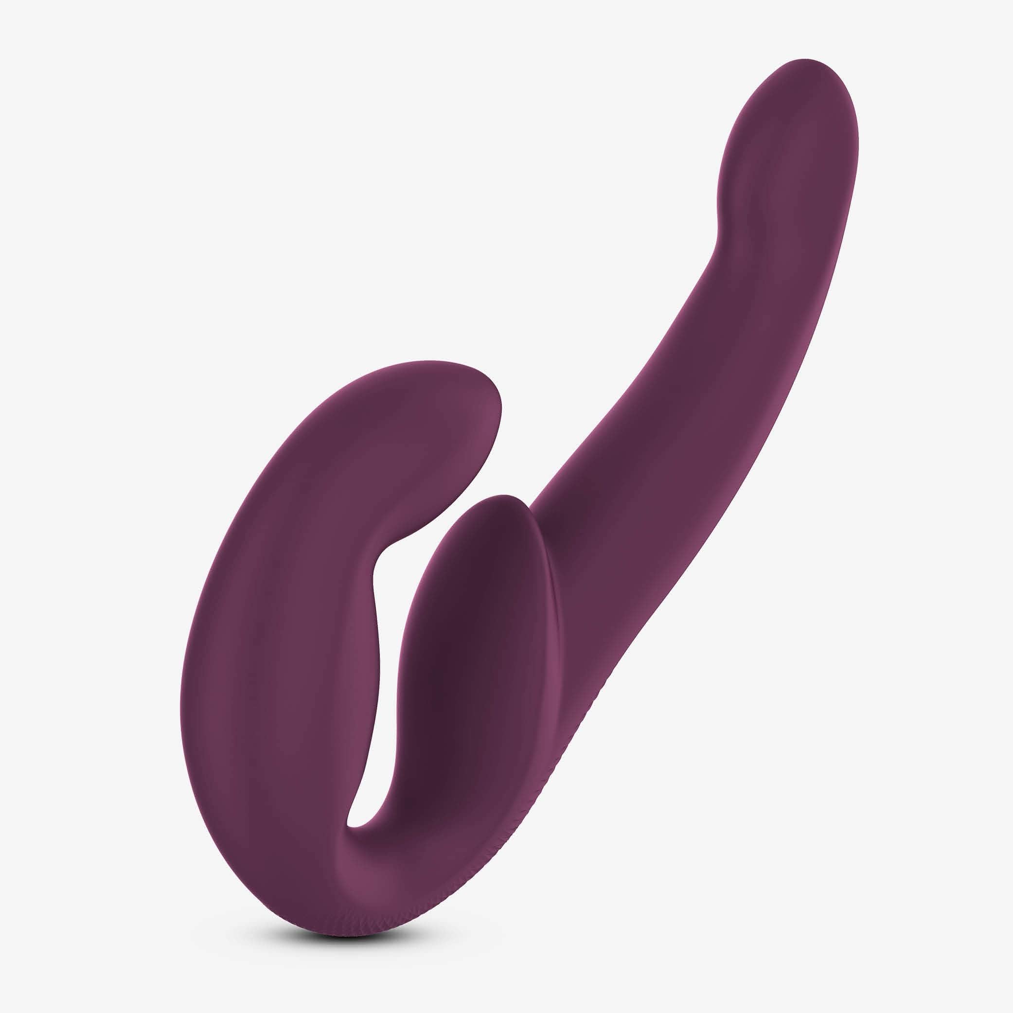 FUN FACTORY Doppio vibratore SHARE VIBE PRO (Borgogna) – Coppia vibratore | prodotto in Germania | doppio dildo con potente motore 100% silicone medico | di alta qualità e delicato