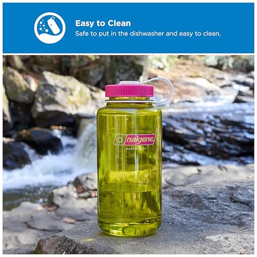 Image of Nalgene 32 oz Wide Mouth Water Bottle | BPA-Free, Durable & Leak Proof, Lightweight Bottle for Hiking & Gym, Work & Travel