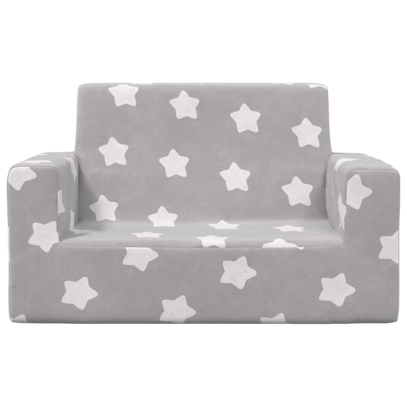 Bam bini 2-osobowa, jasnoszara gwiazdka, miękka pluszowa sofa, meble, meble dla niemowląt i małych dzieci (SPU: 341839)