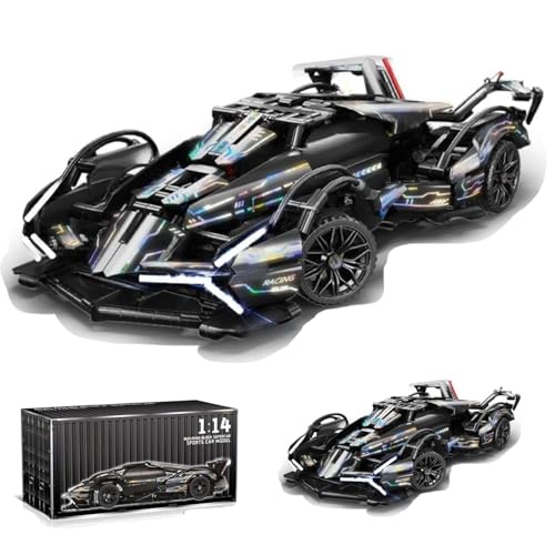 JUCYJULY Technik Sportwagen Bausteine Set, 1148 Klemmbausteine Auto Bausatz Supersportwagen Modellbausatz, MOC Car Rennwagen Modellauto Spielzeug Geschenk Erwachsene Kinder