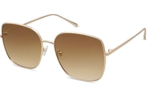 Trendy Oversized Square Metal Frame Sunglasses: A Statement in Style