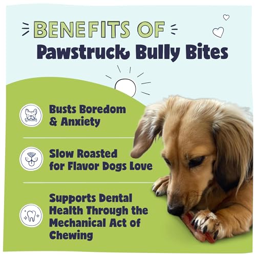 Pawstruck Natural 1-4 Inch Bully Stick Bites For Small Dogs & Puppies – Single Ingredient Digestible Rawhide Free Alternative - High Protein Chew Treat Bones thumb #1