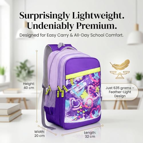 Image of VISMIINTREND School Bags for Girls & Boys 11-12, 13-14 Years, 12+ Years Old, Water Resistant, Laptop Casual Travel College School Backpack for Boys /Girls | Birthday /Rakhi Gifts