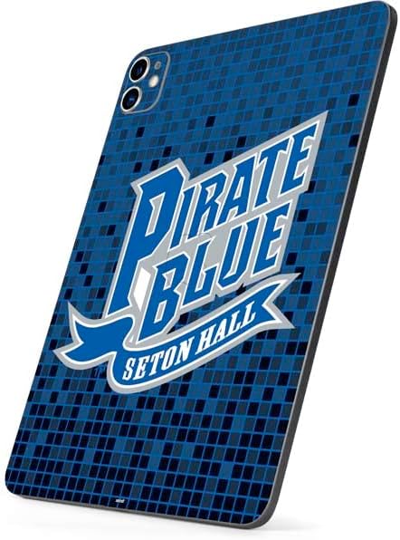 Skinit Tablet Decal Skin Compatible with iPad Pro 11in (2021) - Officially Licensed Pirate Blue Seton Hall Design