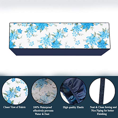 Image of Polycarbonate Water & Dustproof Split Ac Cover for Mitsubishi 1.6 Ton 3 Star, Srk21cns-s6, Blue (Color11)