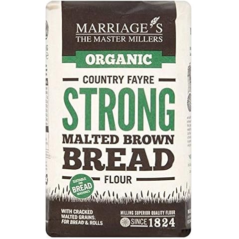 W & H Marriage & Son Organic Country Fayre Strong Malted Brown Bread Flour 1kg (Pack of 6) Cover