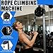lealovengzh Endless Rope Trainer | Suspension Endless Rope Pulley System | Adjustable Resistance Trainer Machine | Closed-Loop Nylon Rope | Home Gym Infinity Rope for Interval Resistance Training Red