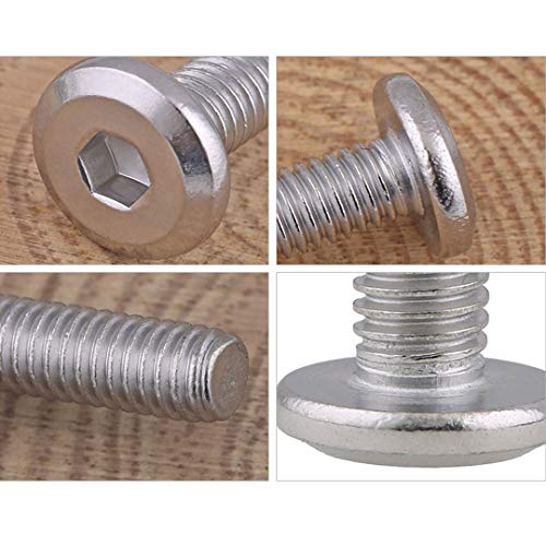 BOZONLI Furniture Bed Bolts Allen Head Screws Stainless Steel Fastener, M8×30mm,10 pcs - Image 3
