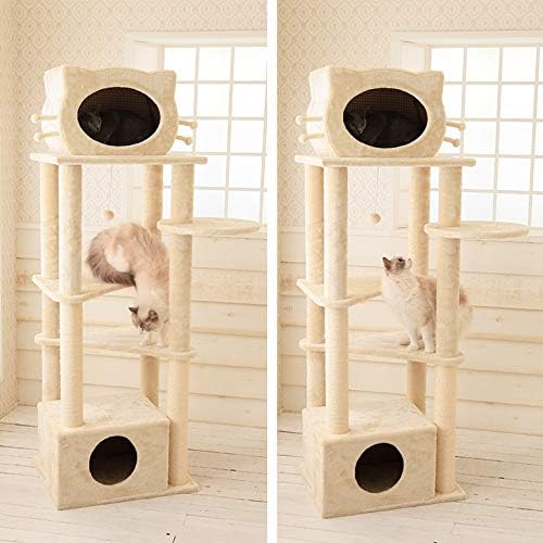 Amazon Mauタワー プリシャトー ベージュ Mau キャットタワー 通販