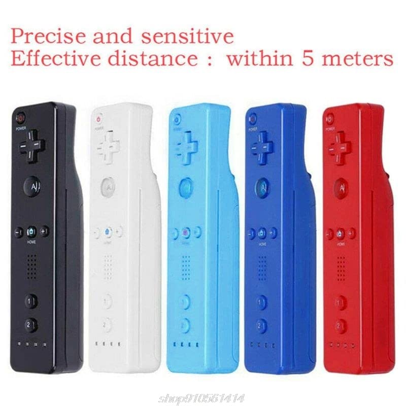 Portable ABS Home Wireless Remote Control Motion Sensitive Controller Gaming Control for Wii Wii U Wiimote J27 21 - (Color: W)