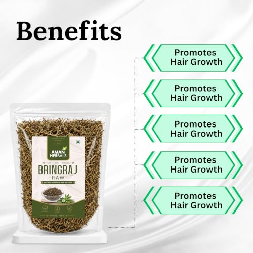 Image of Bhringraj Raw Leaves | 100% Natural & Sun-Dried Eclipta Alba | Ayurvedic Hair & Liver Care 200GM
