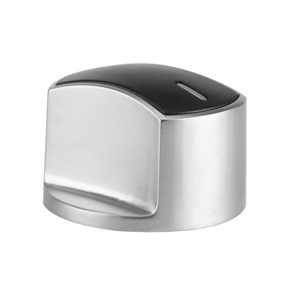 Manopole Fornello A Gas 5 Pezzi - In Lega Alluminio - Per Sostituzione - Colore Argento