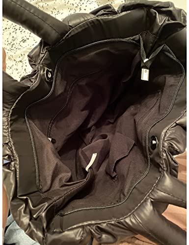 Bolso tote acolchado grande y liviano para mujer miniatura 2