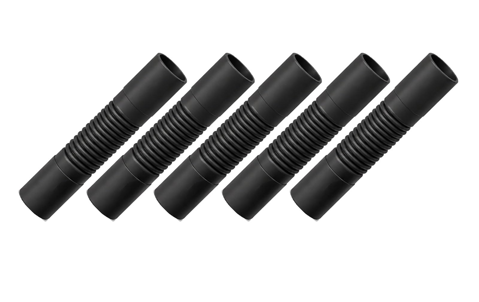 Bee Blinds Elektroinstallationsrohr PVC 28 mm Schwarz, 10x 2 m (20 m), inkl. 10 Flexible Verbindungsstücke, Kabelschutzrohr Installationsrohr