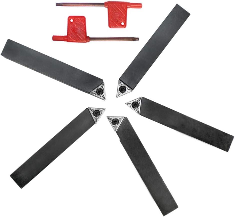 Set de 5 piezas de herramienta de torneado con inserto de carburo miniatura 3