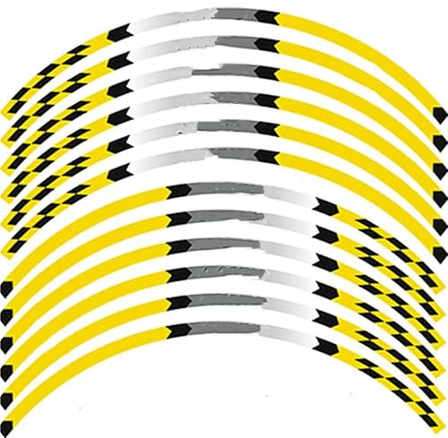 Radaufkleber 17 "Rim Stripes Rad Decals Band Aufkleber Für Y&amaha Für MT-03 660 320 2006-2021(Style 4)