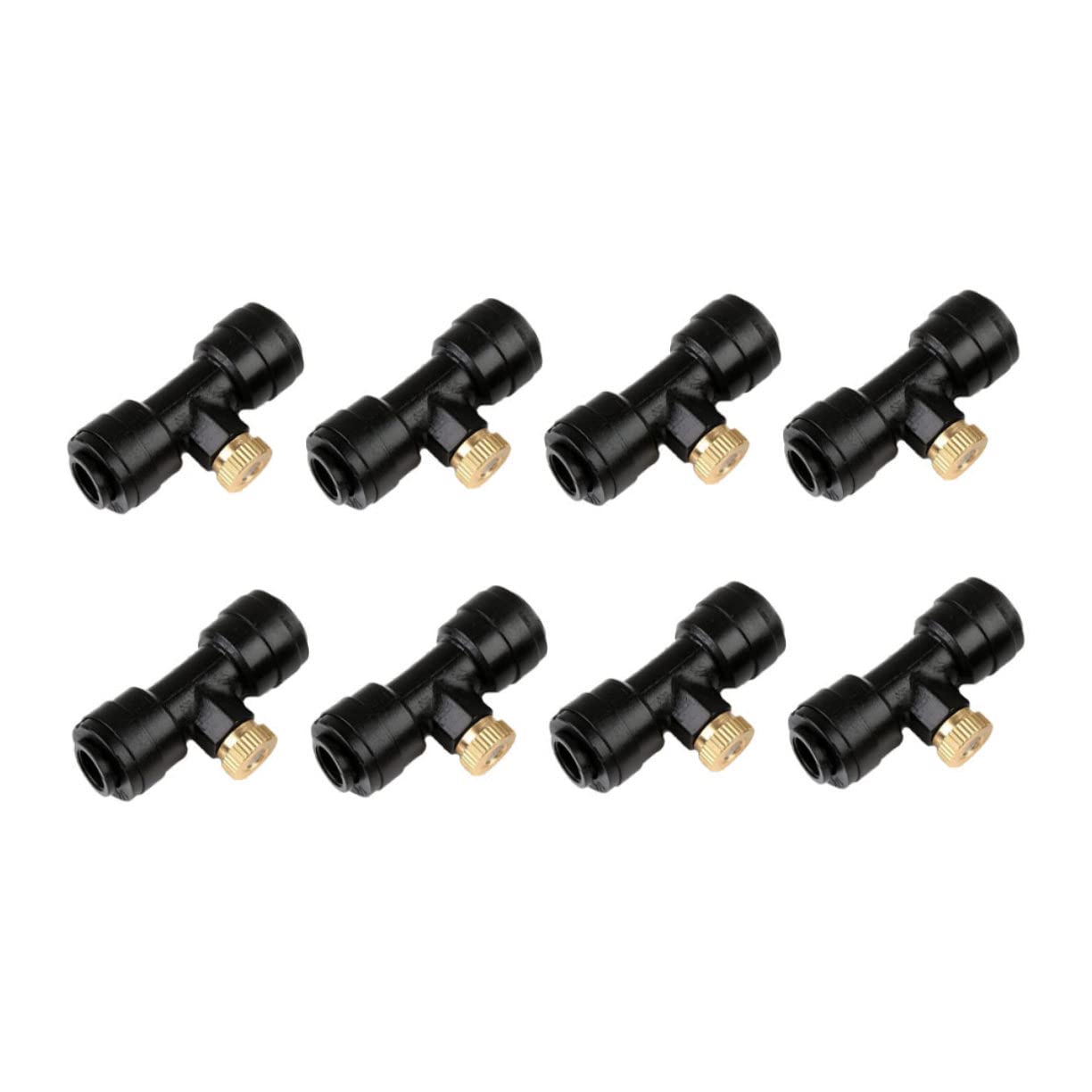 BESPORTBLE 8Sets Brass Misting Nozzle for Efficient Garden Watering and Humidification Durable Atomizing Spray Tool for Agriculture and Greenhouse Applications