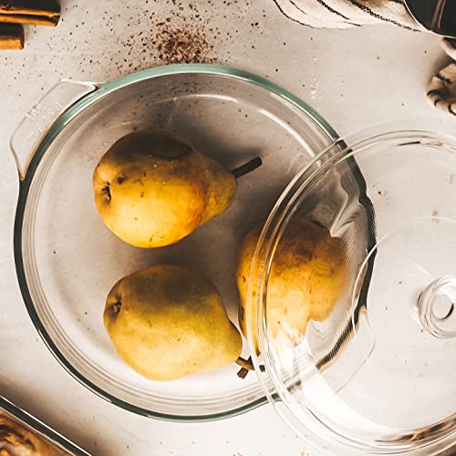 Libbey Baker's Basics 3-Piece Glass Casserole Baking Dish Set With Glass Covers #TOP2