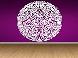 Beautiful Wall Room Decor Art Vinyl Sticker Mural Mayan Calendar Aztec God AS155