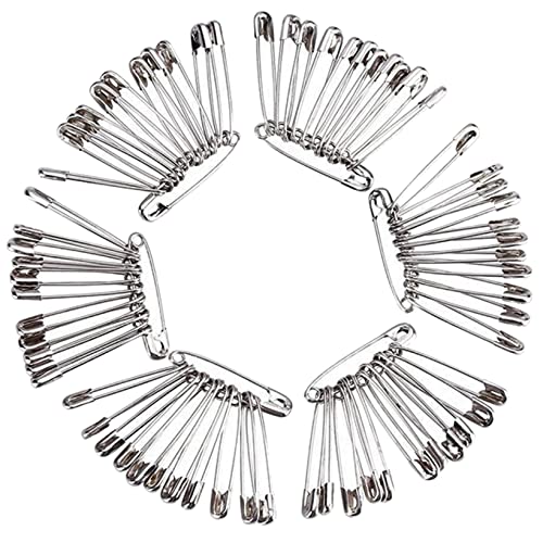 Niftyplaza - Safety Pins 1-1/16 Inch Safety Pins, 500 Silver Safety Pins For Clothes, Safety Pins Bulk, Rust Resistant Pins For Clothes, Diapers, Laundry, Hijab And More #TOP6