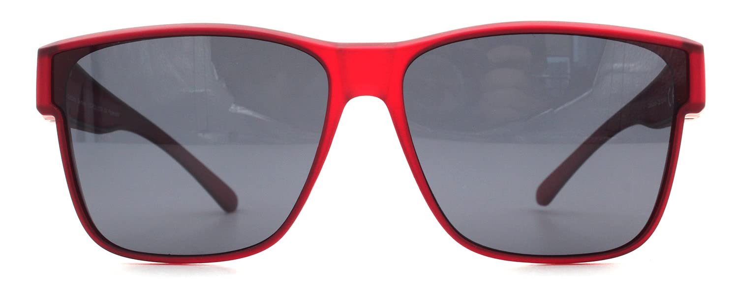 DanCarol DC-POL-2055-C4-Die Überbrille, ideal für Brillenträger Für Große FASSUNG- Polarizierte Gläser, Rot
