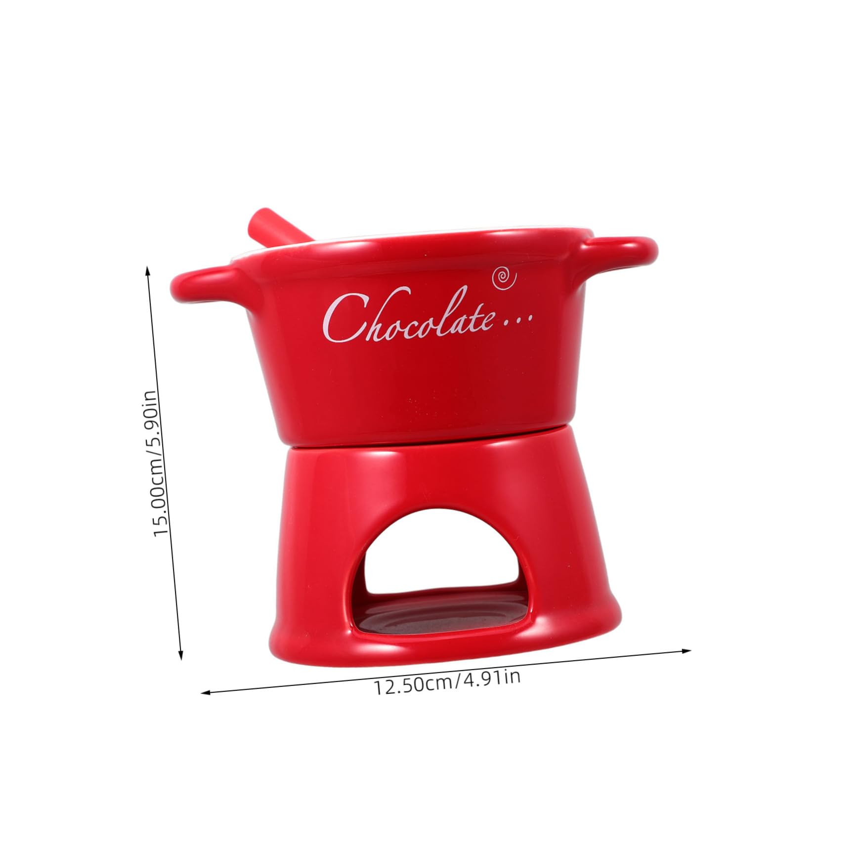 NAMOARLY Ceramic Chocolate Melting Oven Melting Pot Set Fondue Mug for Cheese Butter Candy Melts Perfect for Fondue Fountain