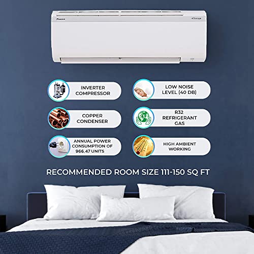 Image of Daikin 1.5 Ton 4 Star Inverter Split AC (ATKL50UV16, White)