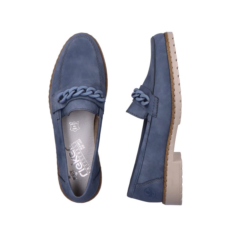 Rieker Damen Slipper 51863, Frauen Slip On,lose Einlage